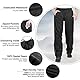 33,000ft wasserdichte Regenhose für Herren Leichte Regenhose Winddichte Outdoorhose zum Wandern Camping Golf Schwarz XXL 32L