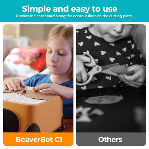 Kids Cardboard Cutter Tool - Safe DIY Construction Kit for Children Ages 3+, Educational STEM Craft Toy for Boys & Girls, Creative Art and Building Project Set