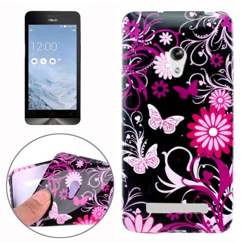 Butterfly Loves Flower Pattern TPU Protettiva