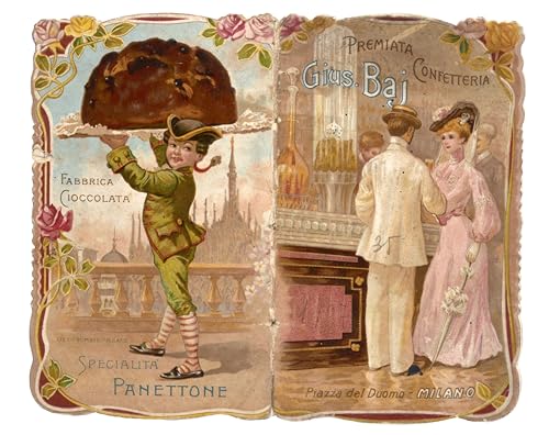 BAJ 1768 - Panettone Baj Antica Milano 2 kg - Für Familien und Veranstaltungen bis zu 20 Personen - Mit Booklet über die Geschichte der Marke Baj - Handverpackt mit torischem Booklet.