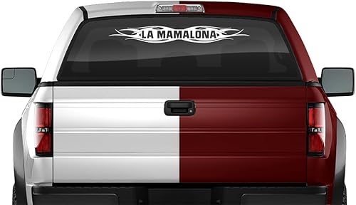 Sticky Creations LA MAMALONA Decal Sticker Windshield Window Vinyl Graphic Banner Rear Back Car Truck SUV Vehicle Calcomanía Troca Carro Tribal