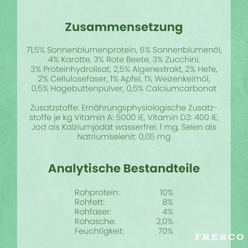 FRESCO Dog Unico Vegan hypoallergenes Hundefutter nass | gesundes Premium Hunde Nassfutter | verträgliches & unkompliziertes Alleinfutter | 12x400g