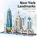 APENGBAOL New York Skyline Micro Mini Blocks Building Set, The Statue of Liberty,Empire State Architecture Building, Brooklyn Bridge, Gift for Kids and Adults (3262 Pieces)