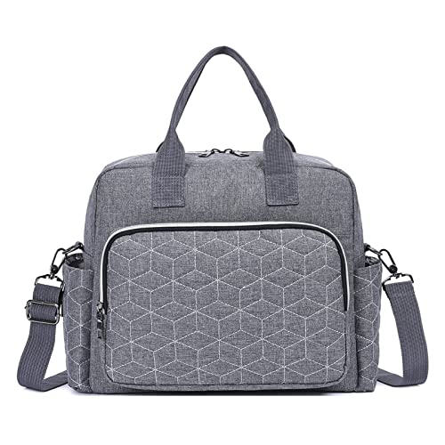 Image of Diaper Bag Tote Baby Changing Bag Baby Bags for Mom Multifunction Travel Diaper Bag for Women（Grey2）