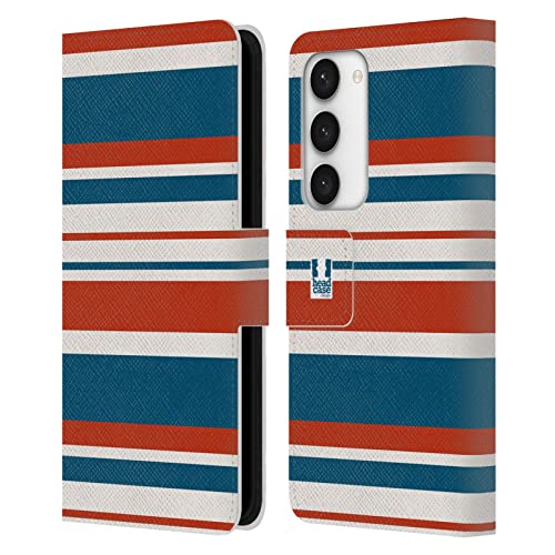 Housse Samsung Galaxy S23 5G portefeuille à rayures pour look urbain actif