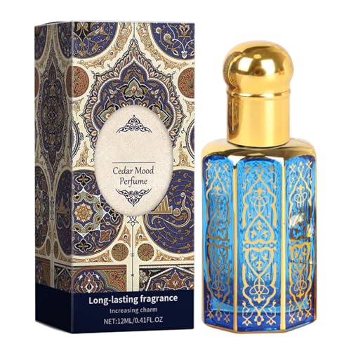 Perfumes Árabes Para Mujer - El Lujoso Aro-ma De Arabia, Perfume Corporal En Aerosol Con Ambiente Encantador, Aceite De Perfume Concentrado Con Aro-ma Floral Elegante, 12 Ml (cedro)