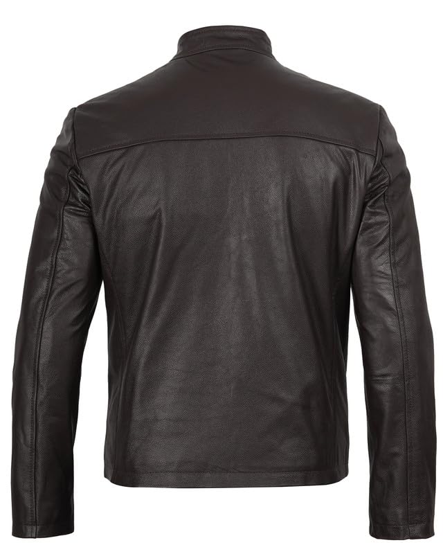 Image of Decrum Leather Jacket Men - Casual Stylish Cowhide Leather Jackets for Men