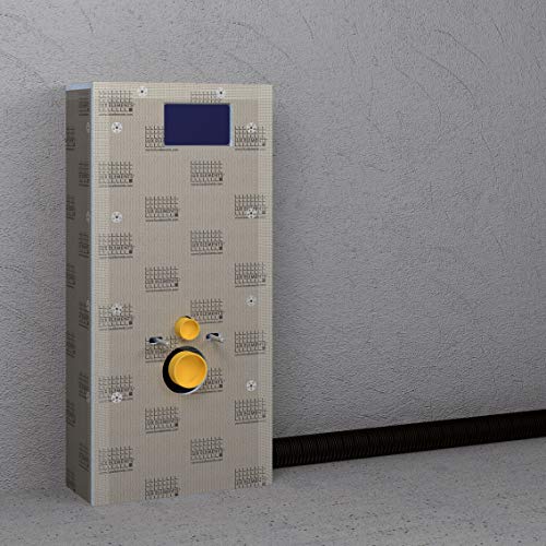 LUX ELEMENTS Montage-Set Fertig zum Verfliesen 125 x 60cm I 4x Hartschaumplatten + 20x Schrauben & Unterlegscheiben + 5m Armierungsgewebe & 1x Montagekleber I Schimmelresistent