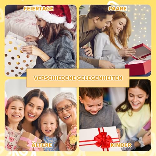 Füllmaterial Für Pakete, 208g Raffia Füllmaterial Geschenk, Stroh Deko Für Geschenkbox, Party Dekoration, 100g Champagner + 100g Hellrosa + 8g Goldfaden