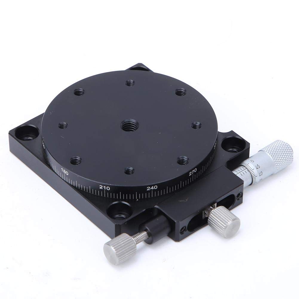 Lineartisch-Trimmplattform RS90-L, Präzise optische Feineinstellung der Verdrängungsplattform, Trimmplattform Manueller Lineartisch-Lagertuning-Schiebetisch φ60mm