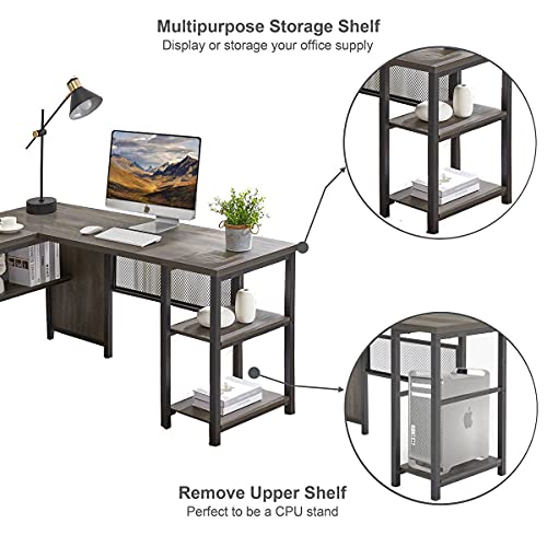 L shaped executive office desk
