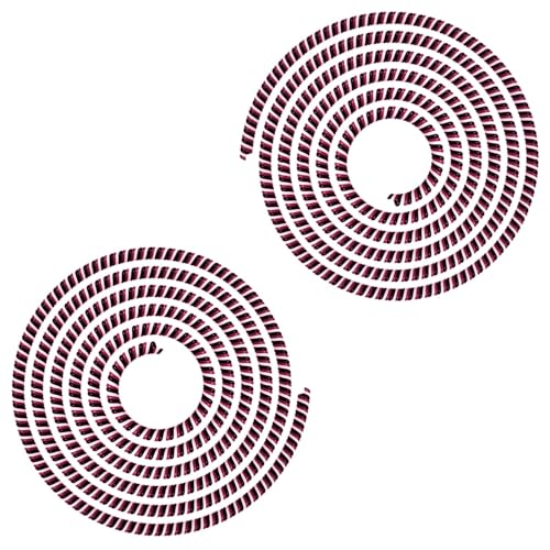 Image of Sounce Spiral Cable Protector, 1.7 Meter Charging Cable Protection Data Cable Protective Sleeve, Cord Saver, Cable Protective Cover for Earphones, Data Cable, Durable PVC Material, Red (Set of 2)