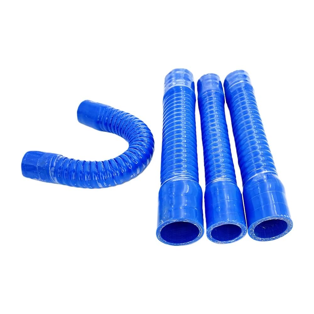 Manguera Intercooler De Silicona Azul, Tubo De Radiador De Entrada De Aire Universal for Coche, 20-75mm ID, 400mm, Alambre De Acero Incorporado(ID 70mm)
