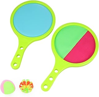 Toyvian Brinquedos Para Crianças Jogo De Disco Bolas Otárias Esportivas Pegue A Bola Bola De Brinquedo Bola Pegajosa Bola De Praia Ao Ar Livre Verde E Filho