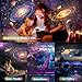 SHJQJJLBCQ Space Galaxy Night Light Projector, Ultra-HD Astronaut Design, 12 Film Discs, LED Display with Adjustable Brightness