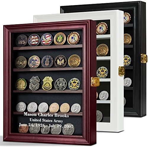 Military Coin Display Case Medal Display Customizable