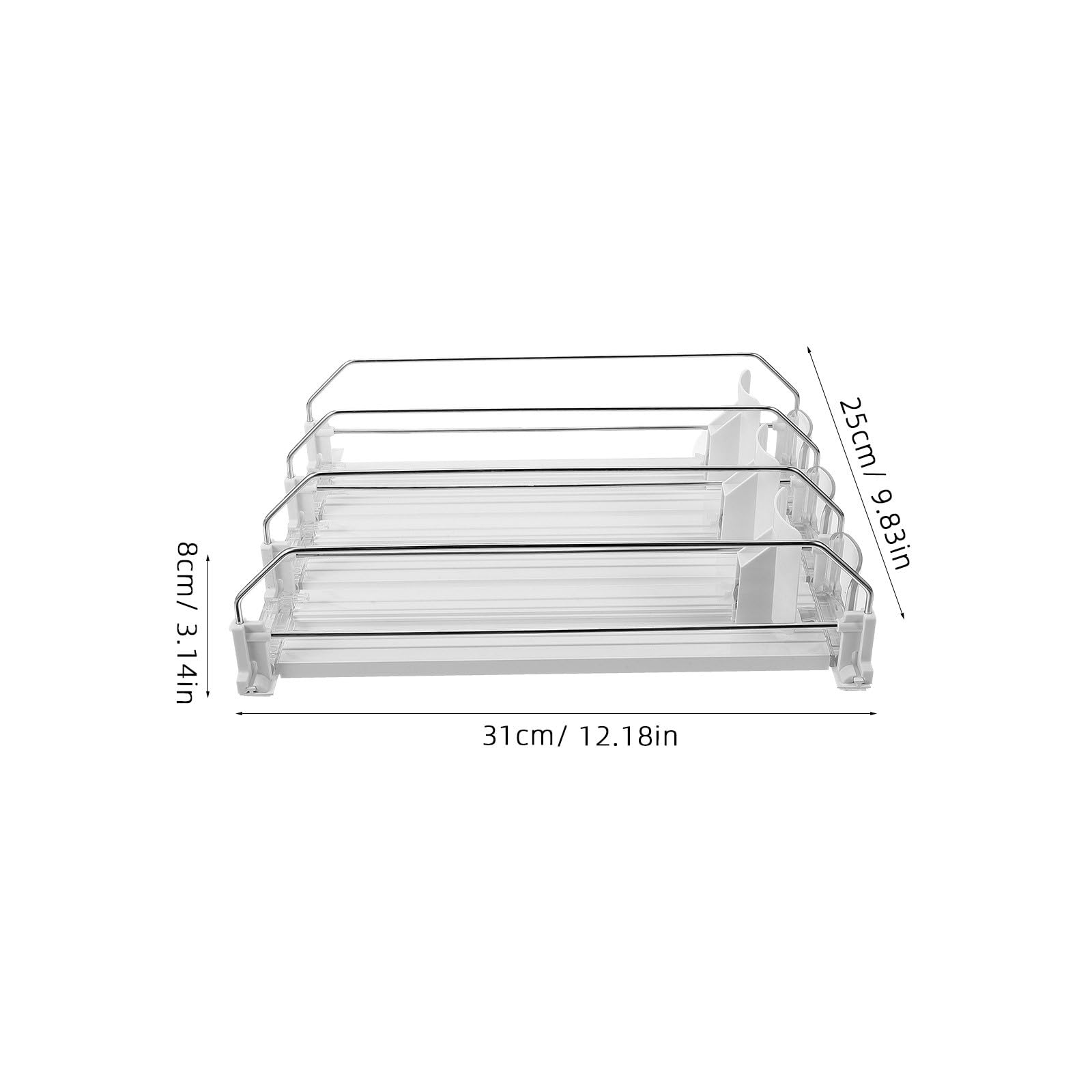 Distributeur Automatique de Boissons Facile à Utiliser Blanc en ABS et Fer, Poussoir de Réapprovisionnement Organise Canettes de Façon Ordonnée pour Supermarchés