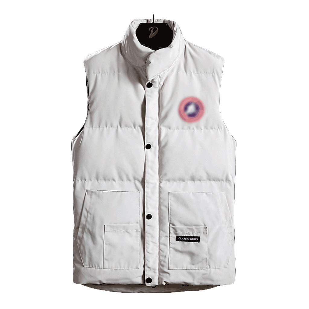 White sleeveless jacket men's Clearance