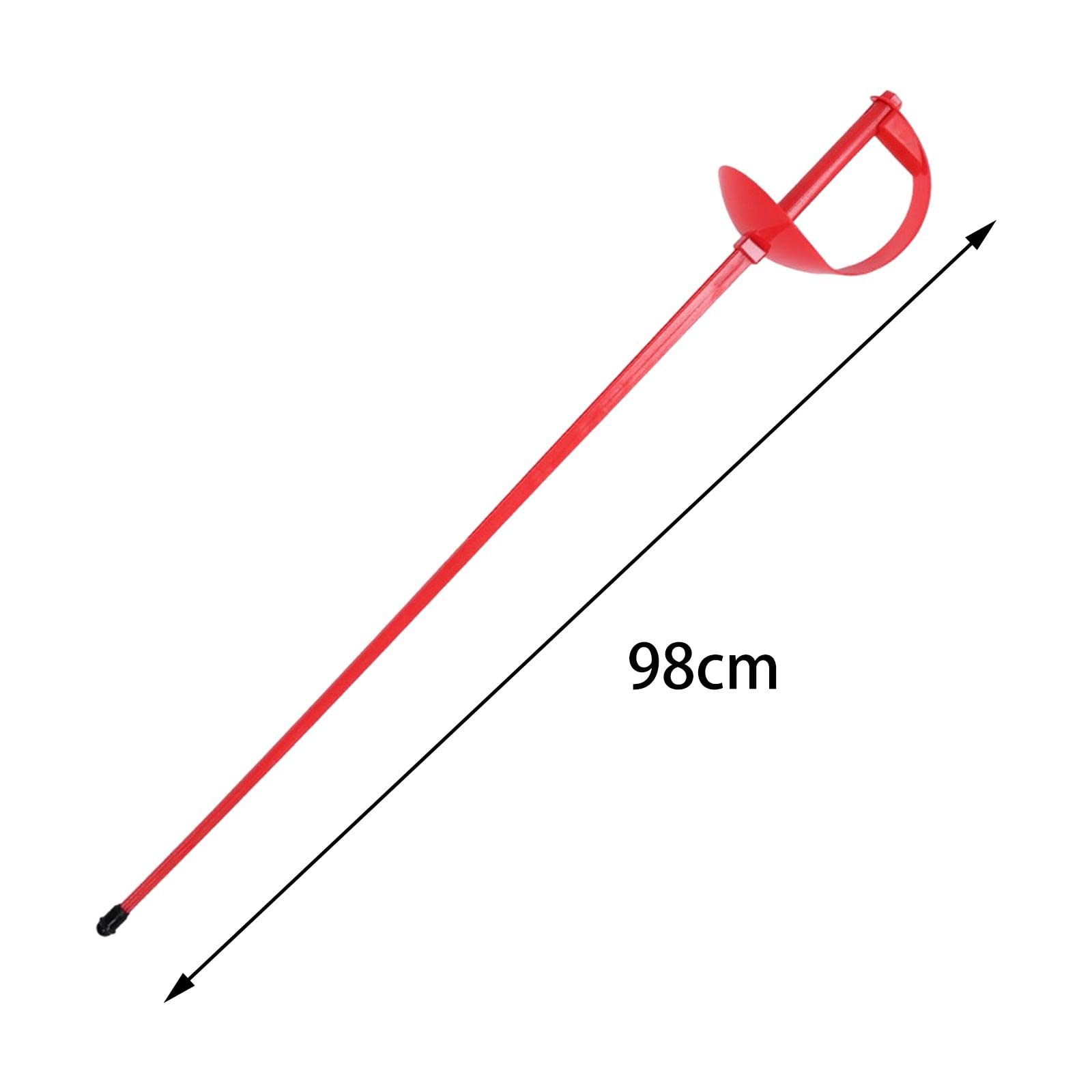 Sciabola da Scherma Sensibile al Movimento per Principianti, Istruttori, Regalo di Compleanno, Attrezzatura per Allenamento, Sport all'Aria Aperta, Rosso