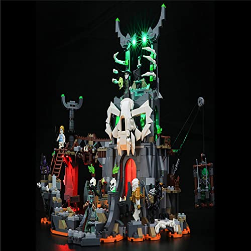 LIND Led Beleuchtungsset für Lego 71722 NINJAGO Verlies des Totenkopfmagiers, Licht Set Kompatibel Mit Lego 71722 Bauset… – Bild 5