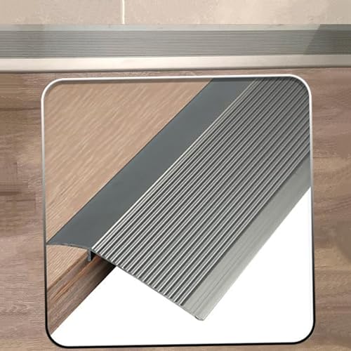 ILOOXI 床フローリング材 金属 フロアトランジションストリップ 幅8cm 10cm 床見切り材 高さが2cm/4cm未満 水平面遷移のドア敷居 (Color : L 90cm (3ft), Size : H 20mm (3/4in)*10pcs)
