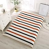 ZORZA 100% Coton Housse De Matelas pour Japonais Matelas Futon, Taille Réelle Housse De P...