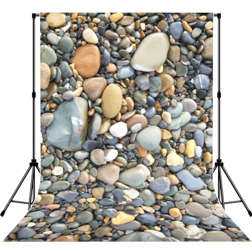 Toile de fond galets pour photo de portrait en studio