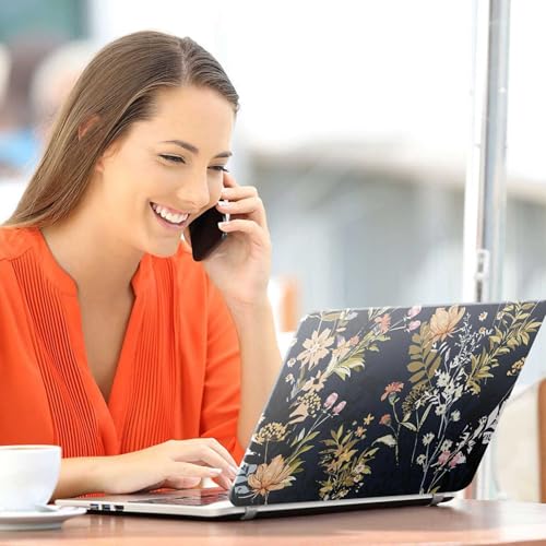 Image of Galaxsia Floral D36 Full Body Vinyl Laptop Skin /Sticker /Cover Upto 15.6 Inches Laptops Laminated-Removable-HD Quality Compatible for Hp-Dell-Sony-Lenovo-Asus etc.(15x10 Inches)