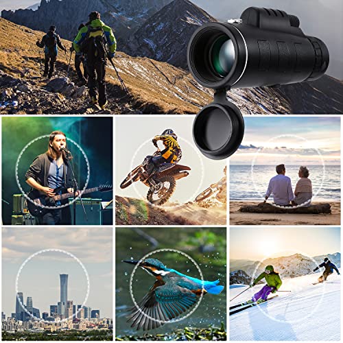 Monokular Teleskop 40X60 HD Zoom Wasserdicht Monokular Objektiv Telescope, Fernrohr Teleskop für Erwachsene Kinder für… – Bild 6