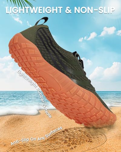 Image of Water Shoes for Women Men Quick-Dry Barefoot Shoes Breathable Aqua Socks for Swim Beach River Pool Lake Hiking Surfing Kayaking