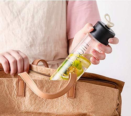 ガラス水筒 水筒 ボトル 耐熱ガラス 透明 水筒 ガラス ボトル ケータイマグ き 持ち運びも便利 男女兼用 贈り物 直飲み 350ml 白 B07t58hhb9 598円