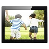 Neuf High-Tech Place 12,1 Pouces 800 x 600/4: 3 Cadre de Photo numérique à Suspension d écran CCFL avec Support et télécommande, Support SD/MicroSD/MMC/Micro USB/Disque Flash USB (Noir)