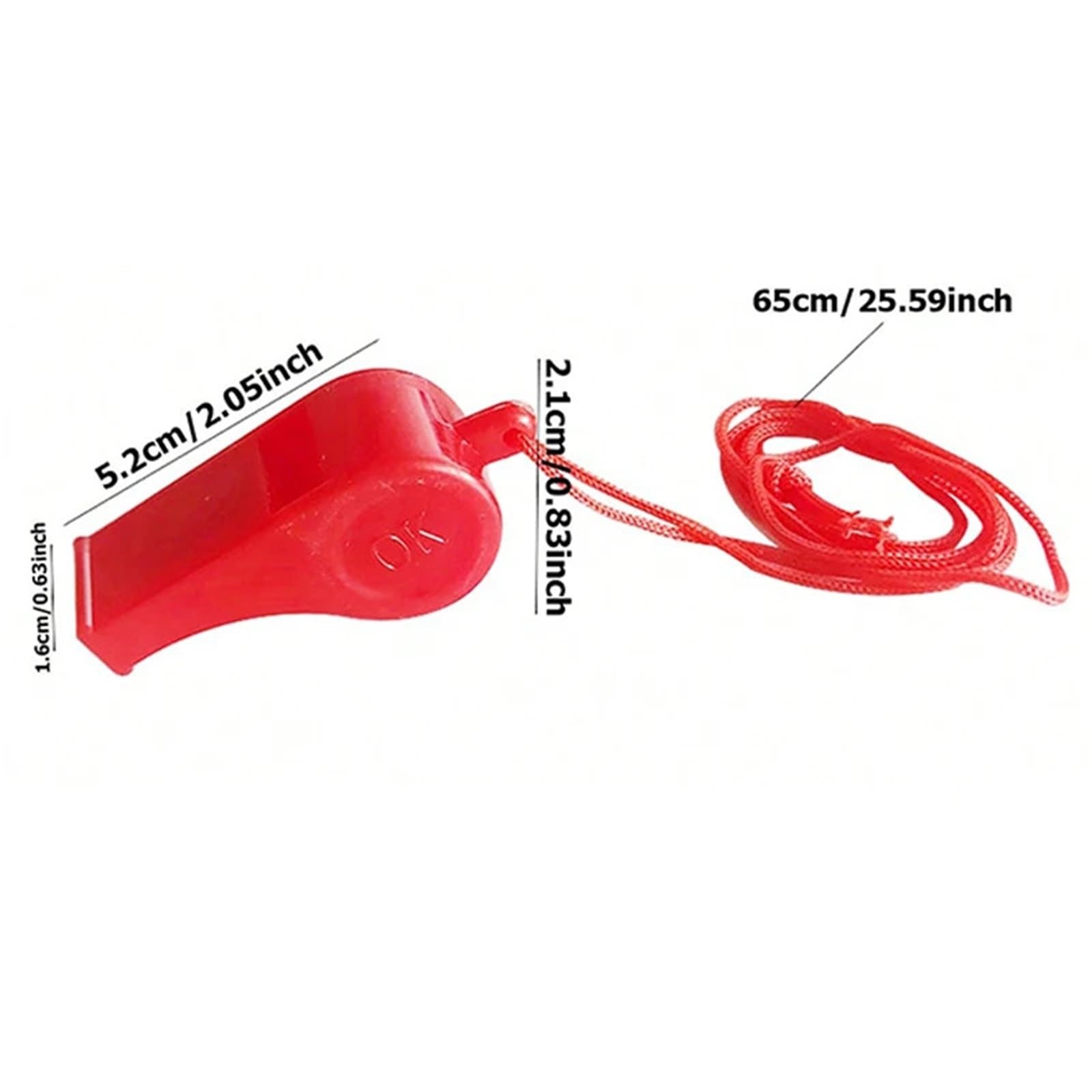 50 stücke Cheer Whistle Kunststoff Pfeife Mit Seil for Sport Wettbewerb Fußball Basketball Cheerleading Schiedsrichter Pfeifen Für Partys