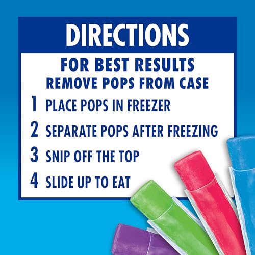 Image of Jolly Rancher Freezer Pops Variety Pack, Fruit Flavored Ice Pops, 40 Count