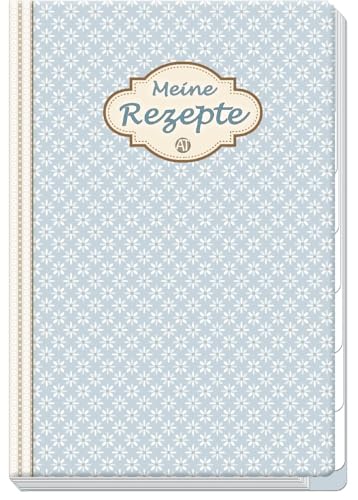 Meine Rezepte Vintage, rezept, Rezeptbuch, Register, Küche, Sammlung, Essen, Trinken: A5, 120 Seiten (Geschenk-Kochbuch)