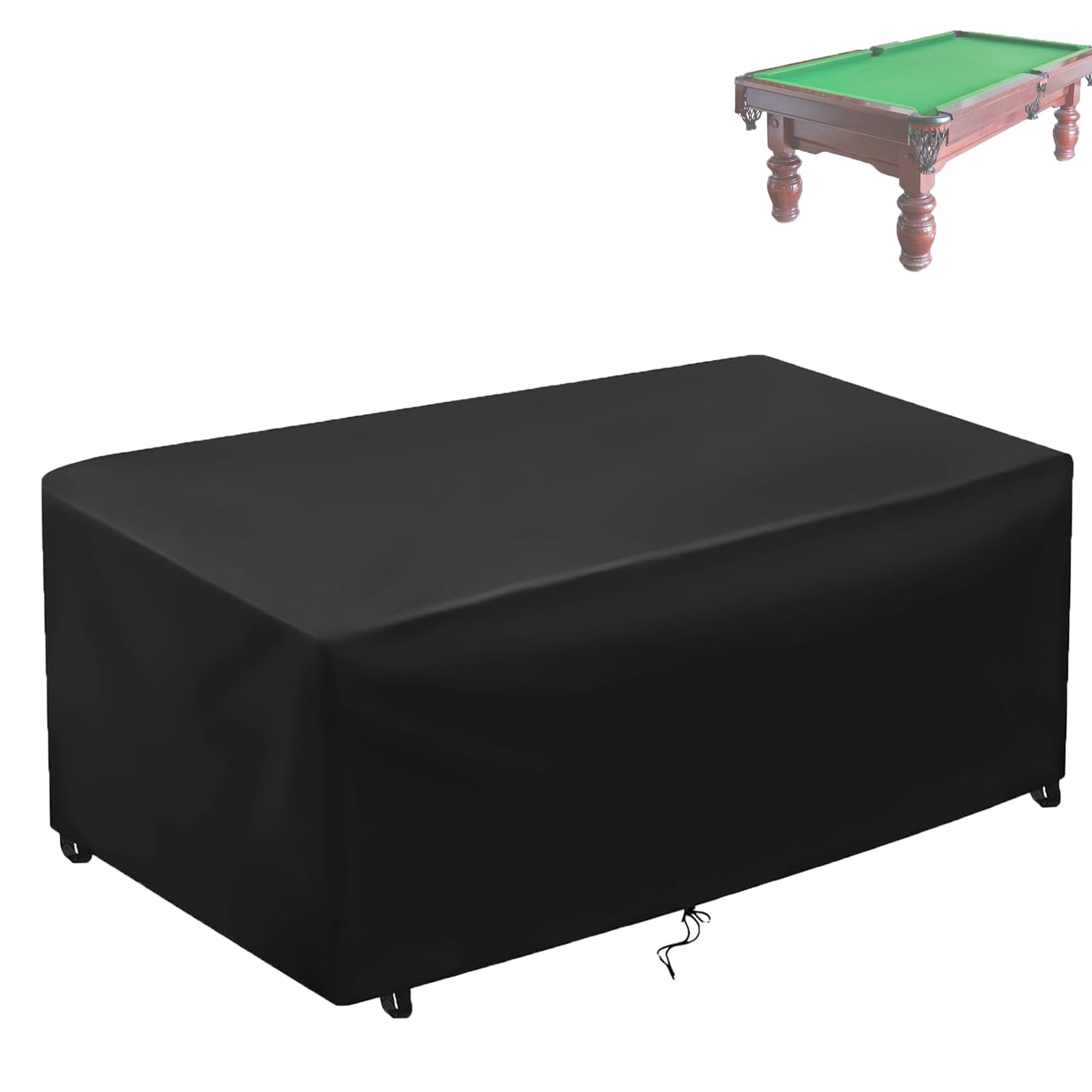 Pool Table Cover, 600D Billiard Cover with Drawstring for 6ft 204x112x82cm