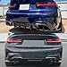 Rear Bumper Diffuser Lip Compatible with 2019-2022 3 Series G20 330i 330e M340i M Sport, Rear Diffuser Lip ABS Material, Glossy Black