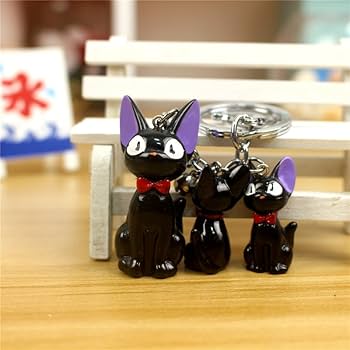 魔女の宅急便　レア　黒猫ミニチュア食品ディスプレイとコースターセット　未使用 Amazon | 魔女の宅急便 JiJi 可愛い 猫 カプセル玩具 子供