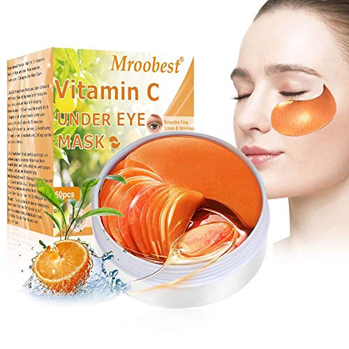 Under Eye Patches, Collagen Eye Mask, Eye Treatment Mask, Vitamin C Eye Mask, Under Eye Mask for Anti-Aging Reducing Dark Circles Puffiness Wrinkles, Under Eye Bags Treatment