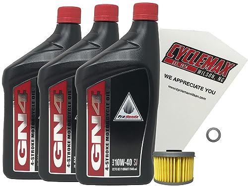CYCLEMAX Oil Change Kit Compatible with 2015-2023 Honda Rancher 420