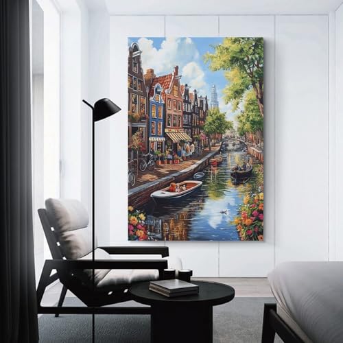 Cuadros modernos de Amsterdam poster decoracion paredes salon y dormitorio 3