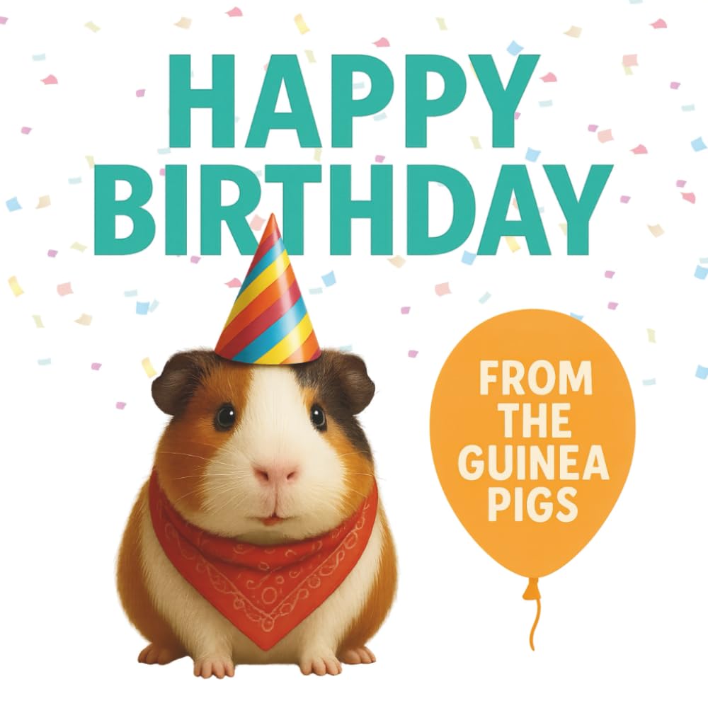 Happy Birthday from the Guinea Pigs: A perfect birthday gift for guinea pig lovers of all ages (The World of Guinea Pigs)