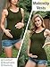 Summer Women's Maternity Tank Top Comfy Sleeveless Maternity Clothes, Medium (3 pcs)