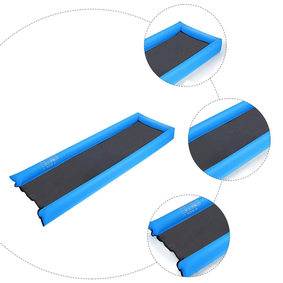 Aufblasbare Schwimmmatte Nylon, Tragbares Schwebebett Blau für Sommer