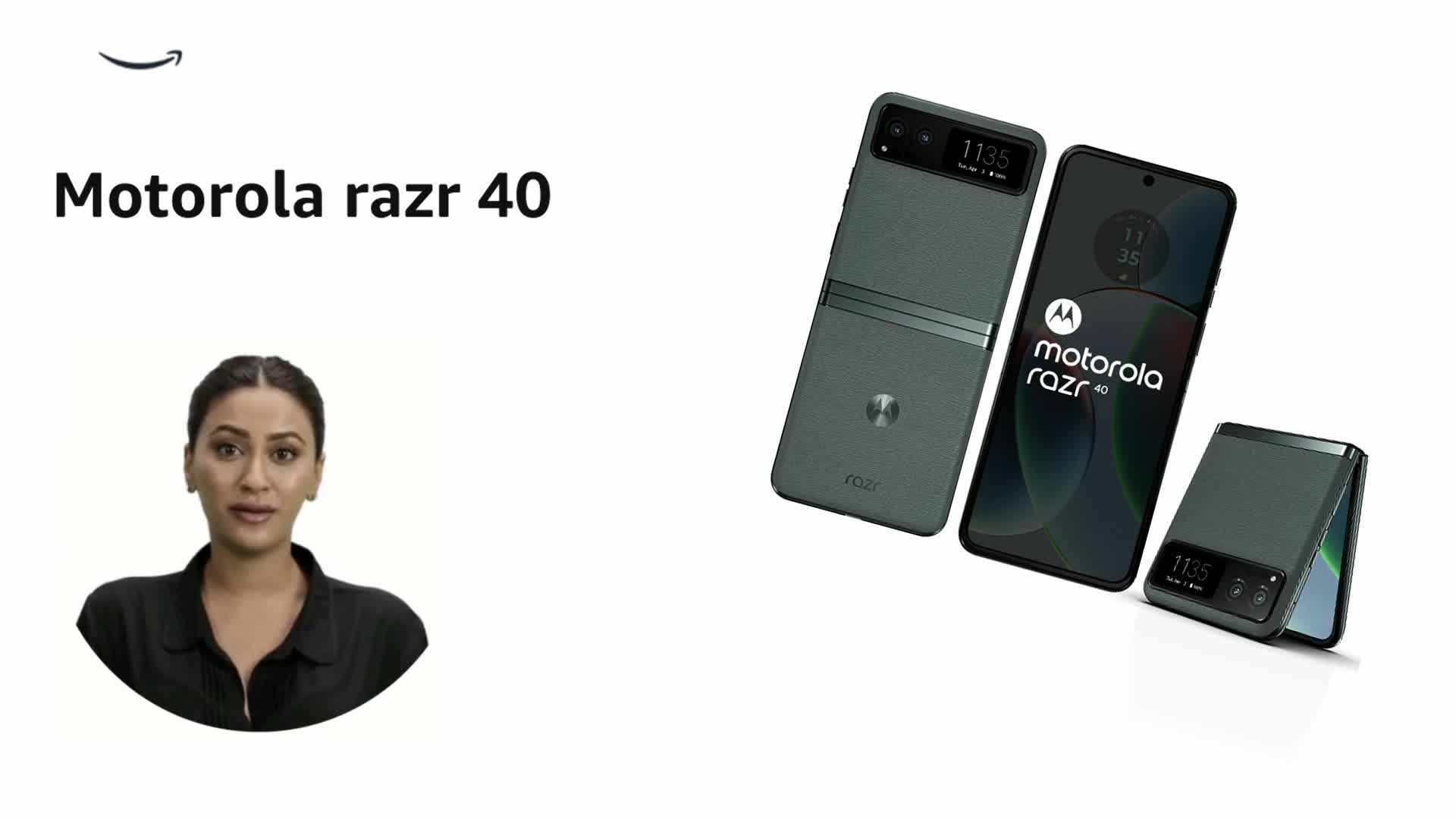 Motorola razr 40 (Sage Green, 8GB RAM, 256GB Storage) | External 