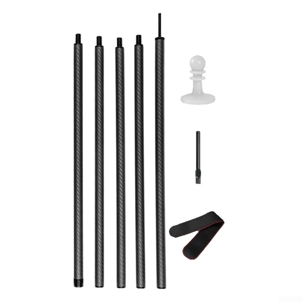 Carbon Fiber Tarp Poles, Extendable Adjustable Tent Poles, Lightweight Carbon Fiber Pole, For Outdoor Camping, Canopy Tents, Shelters (2.85m)