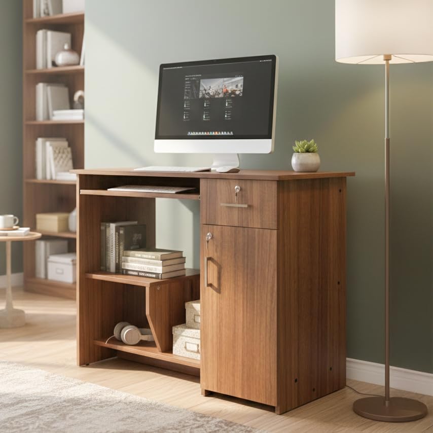 NEUDOT Relish Engineered Wood Study Table | Laptop Desk with
