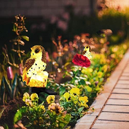 Crazystore - Lampada solare a LED a forma di gufo