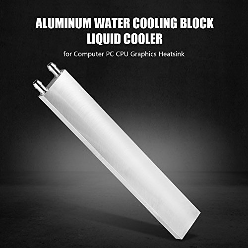 Richer-R ASHATA Blocco di Raffreddamento ad Acqua in Alluminio GPU 240x40x12mm, Refrigeratore Blocco Condensatore Waterblock per PC CPU GPU Argento