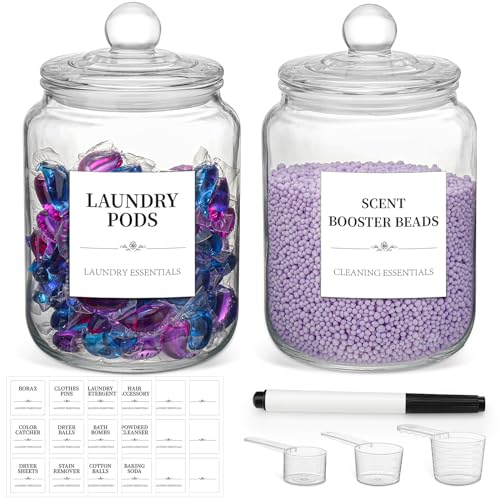 Laundry Jars For Laundry Room Organization And Storage